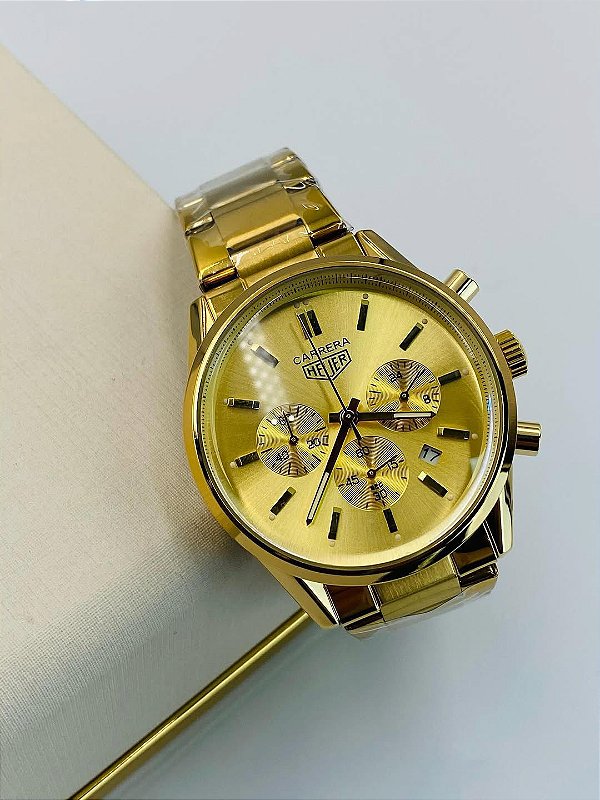 Relógio Executivo Luxo Masculino Modelo SKU TAGH1100 - T. H. Carrera 1969 Vintage