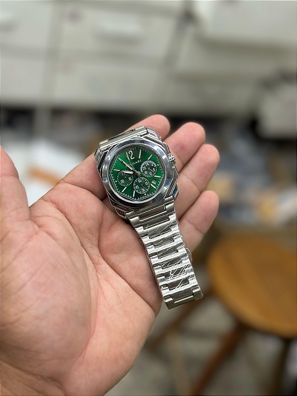 Relógio Casual Luxo Masculino Modelo SKU BVLG800 - Bvlgari Octo
