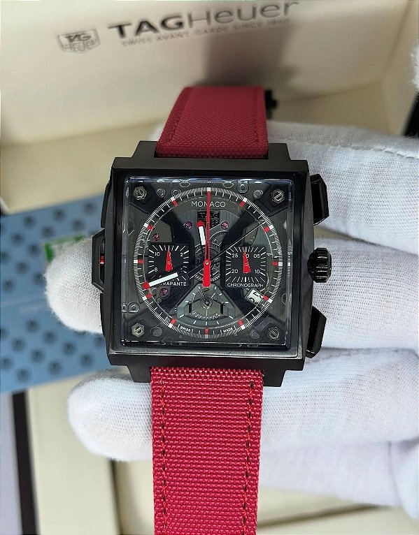 Relógio Executivo Luxo Masculino Modelo SKU TAGH1500 - T. H. Split Seconds