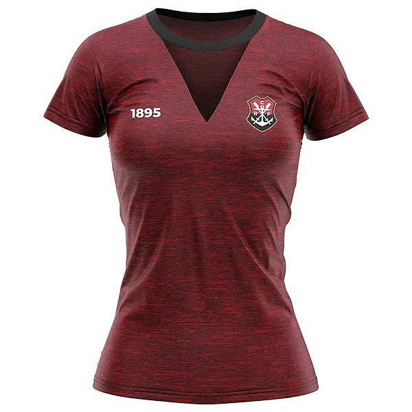 Camisa Braziline Flamengo Pilus Feminina Bordo