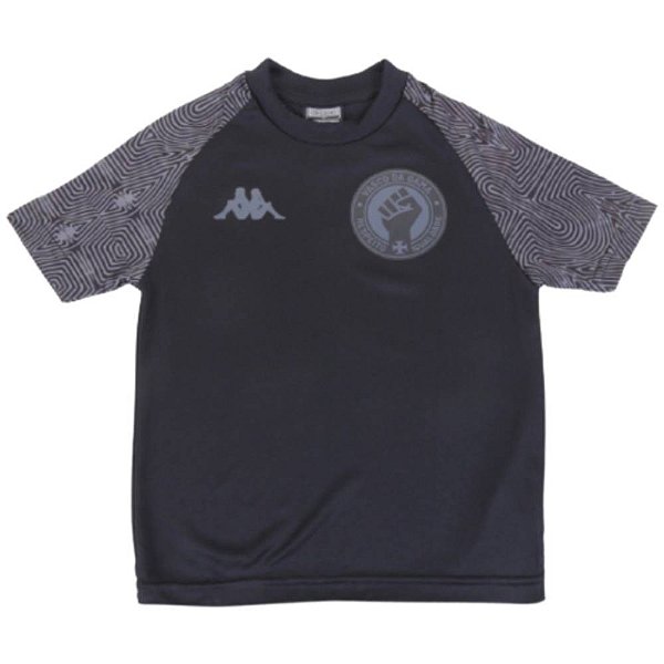 Camisa Oficial Vasco Infantil Respeito e Igualdade Preto