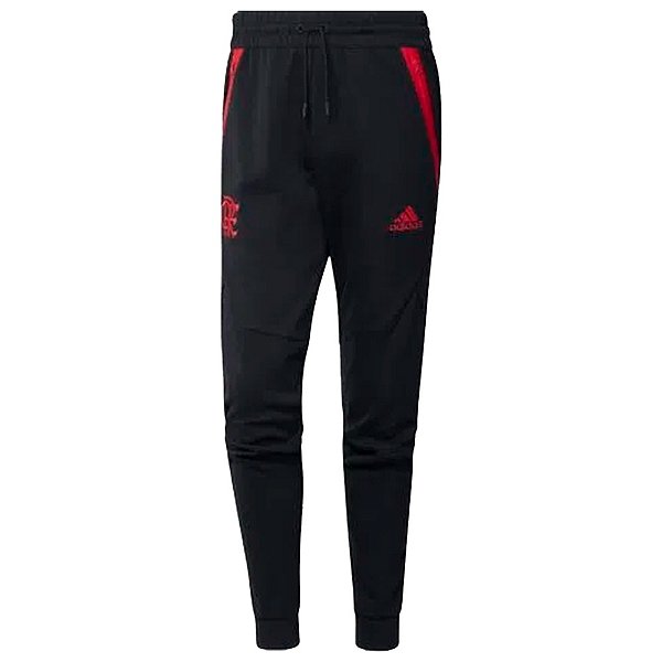 Calça Adidas Flamengo Lifestyle 23/24 Masculina Preto Vermelho