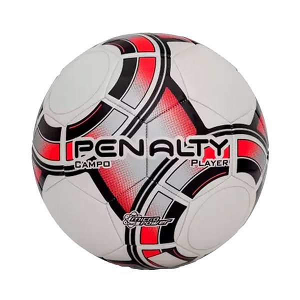 Bola Penalty Campo Player XXIII Branco Preto Vermelho