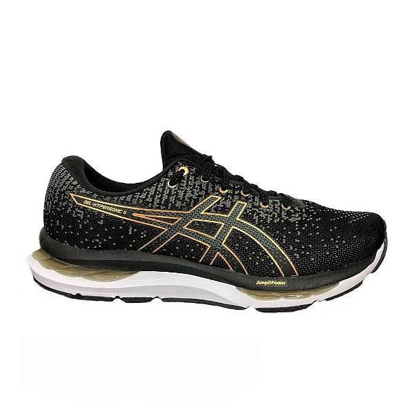 Tênis Asics Gel Hypersonic 4 Masculino Preto Dourado