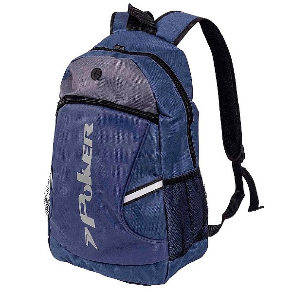 Mochila Poker Sport Dakar Unissex Marinho Preto