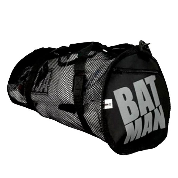 Bolsa Pretorian Academia Naja Batman Unissex Preto Cinza