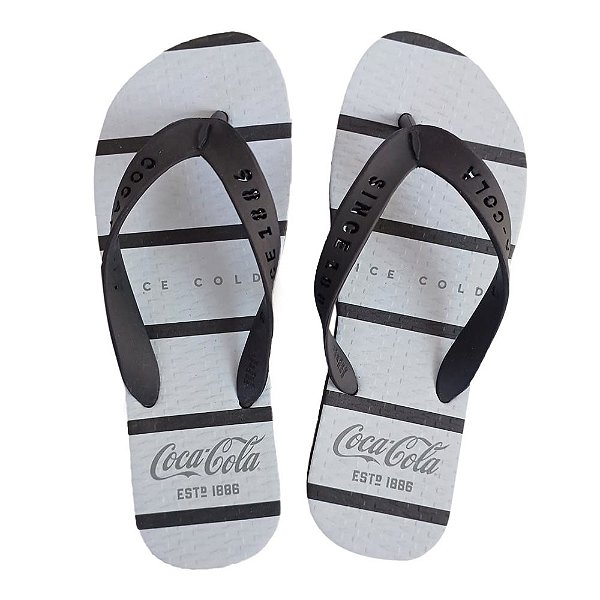Chinelo Coca Cola Lynn 24/25 Masculino Preto Preto