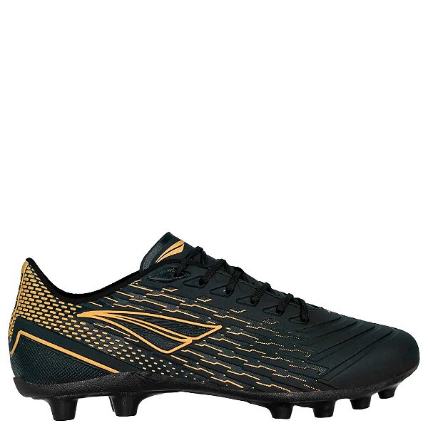 Chuteira Penalty Campo Garra Y-2.0 Unissex Preto Dourado