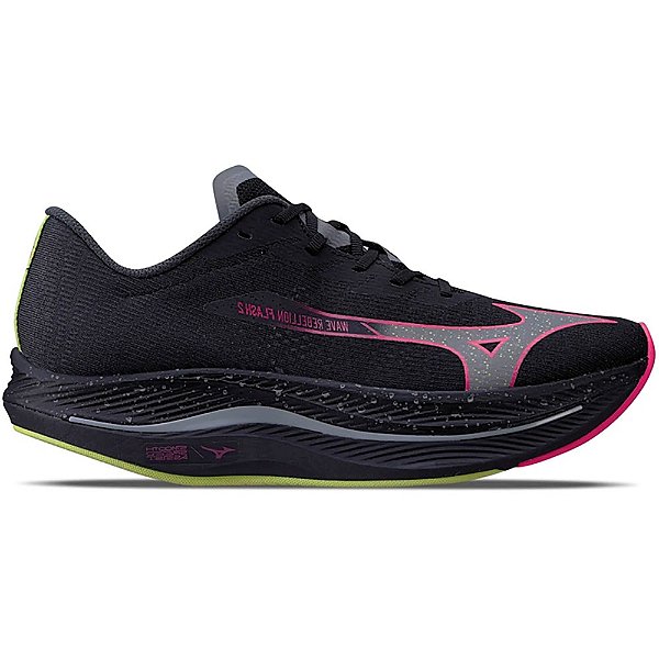Tênis Mizuno Wave Rebellion Flash 2 Masculino Preto Rosa