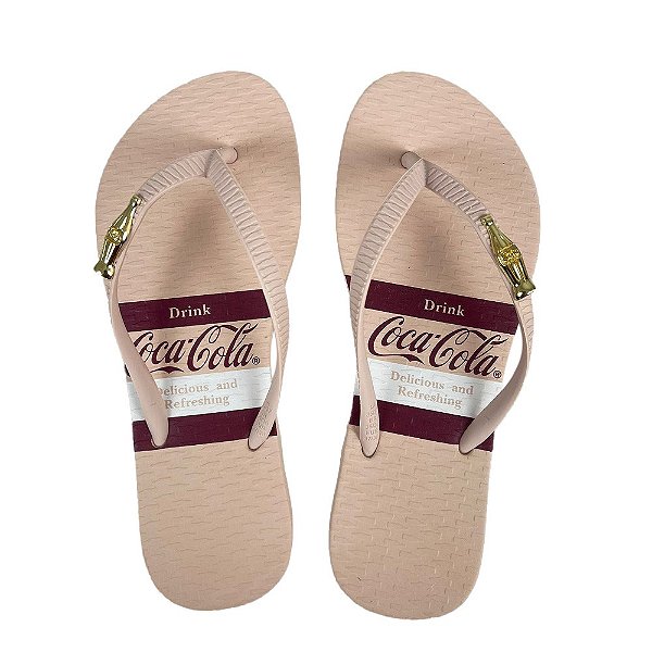 Chinelo Coca Cola Andale 24/25 Feminino Rose CLaro Rose Claro
