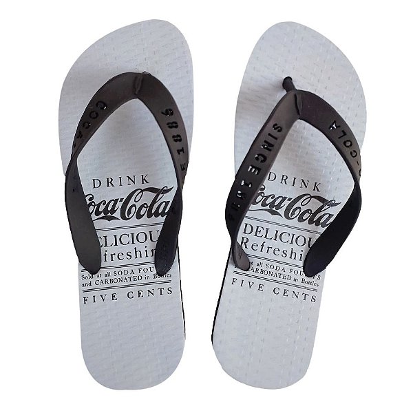 Chinelo Coca Cola Soda 24/25 Masculino Preto Preto