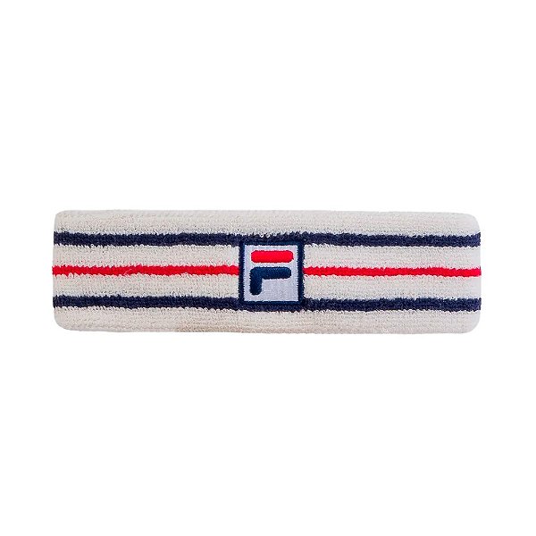Testeira Fila Vintage Unissex Branco Marinho Vermelho