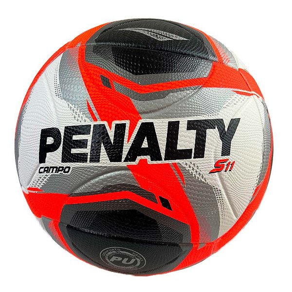 Bola Penalty Campo 500 S11 R2 XXV Branco Preto Coral