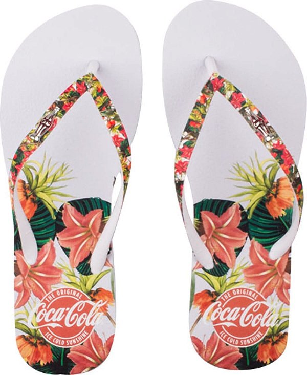 Chinelo Coca-Cola Shoes Tropical Florest