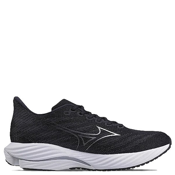 Tênis Mizuno Wave Rider 28 Masculino Preto Prata Branco