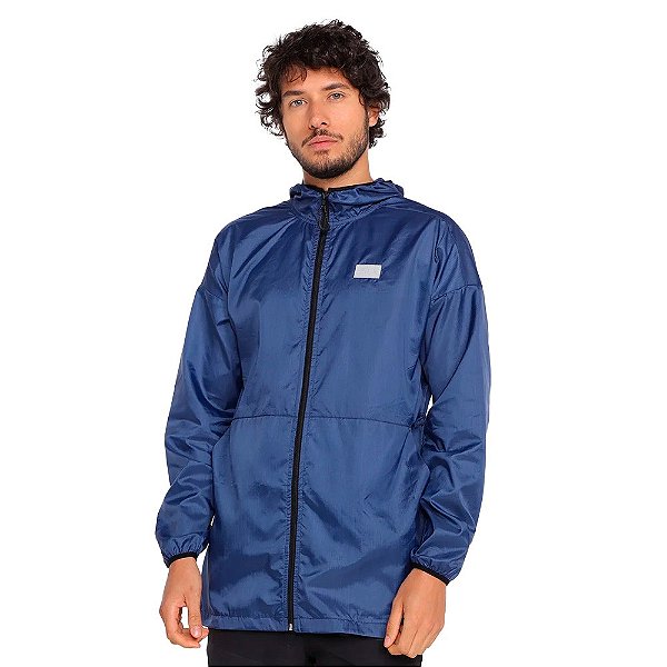 Jaqueta Fila Corta Vento Parka Masculino Marinho