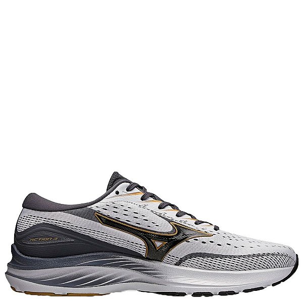 Tênis Mizuno Action 3 Masculino Branco Cinza Amarelo