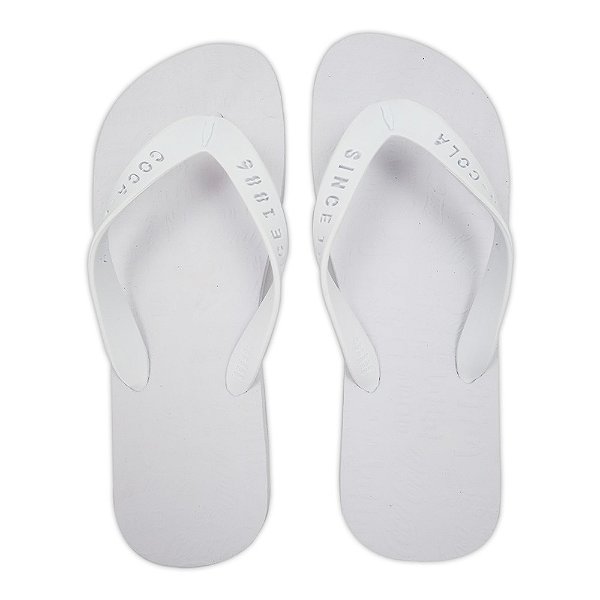 Chinelo Coca-Cola Leak CC3893 Masculino Branco Branco