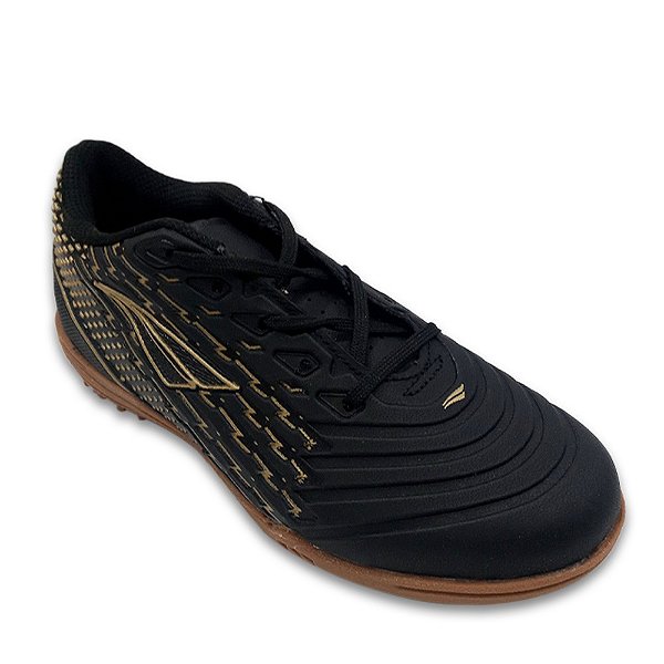Chuteira Penalty Society Garra Y-2 Infantil Preto Dourado