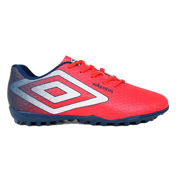 Chuteira Umbro Society Warskin Masculino Vermelho Marinho
