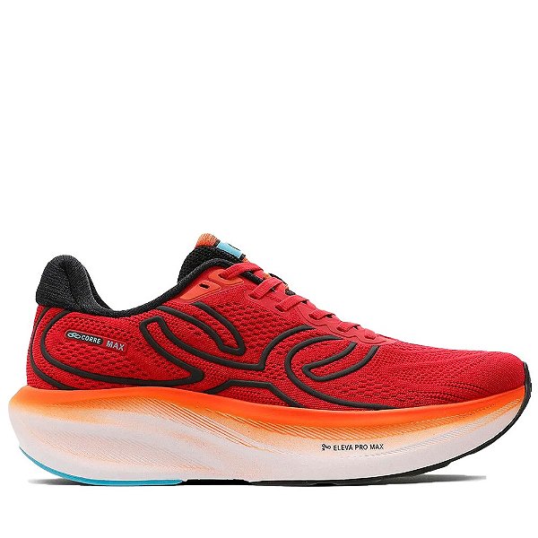 Tênis Olympikus Corre Max Masculino Vermelho Preto