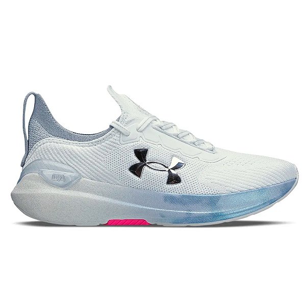 Tênis Under Armour Charged Hit Feminino Branco Metálico