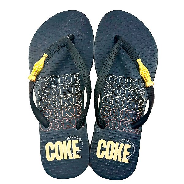 Chinelo Coca Cola Gradient Coke 23/24 Feminino Preto Preto
