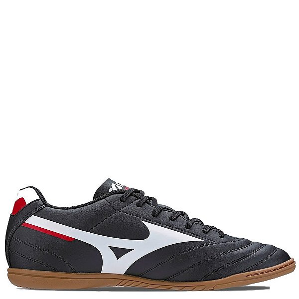 Chuteira Mizuno Futsal Morelia Club Masculina Preto Branco