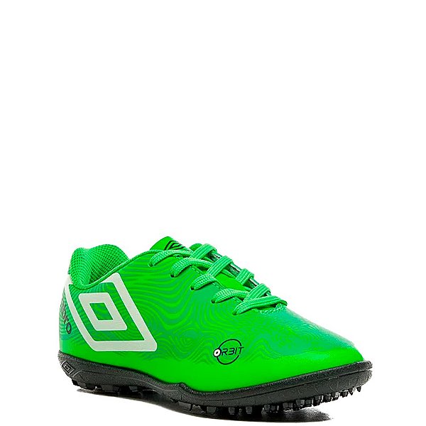 Chuteira Umbro Society Orbit Infantil Verde Limão