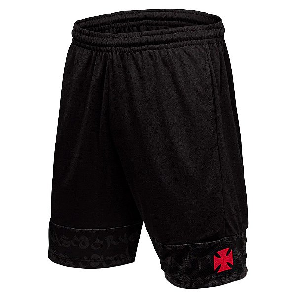 Bermuda Braziline Vasco da Gama Travis 22/23 Masculina Preto