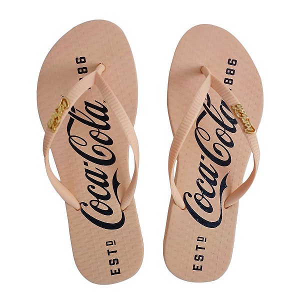 Chinelo Coca Cola EST 1886 24/25 Feminino Salmão Salmão