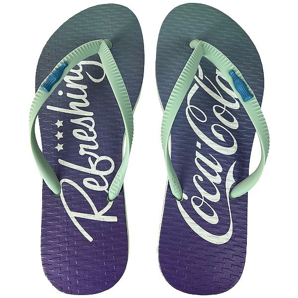 Chinelo Coca Cola Duo Refreshing 24/25 CC4481 Feminino Verde Claro