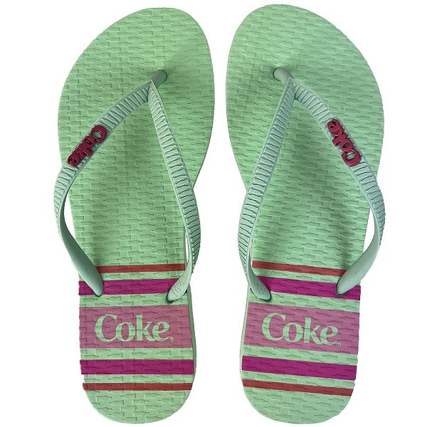 Chinelo Coca Cola Monza 24/25 CC4468 Feminino Verde Claro