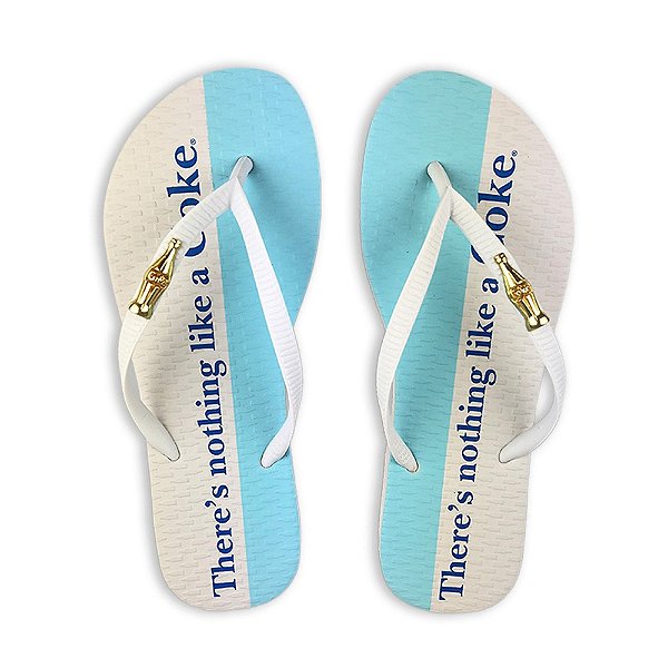 Chinelo Coca Cola Lika A Coke 23/24 Feminino Branco Branco