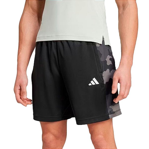 Bermuda Adidas Treino Masculina Preto Camuflado