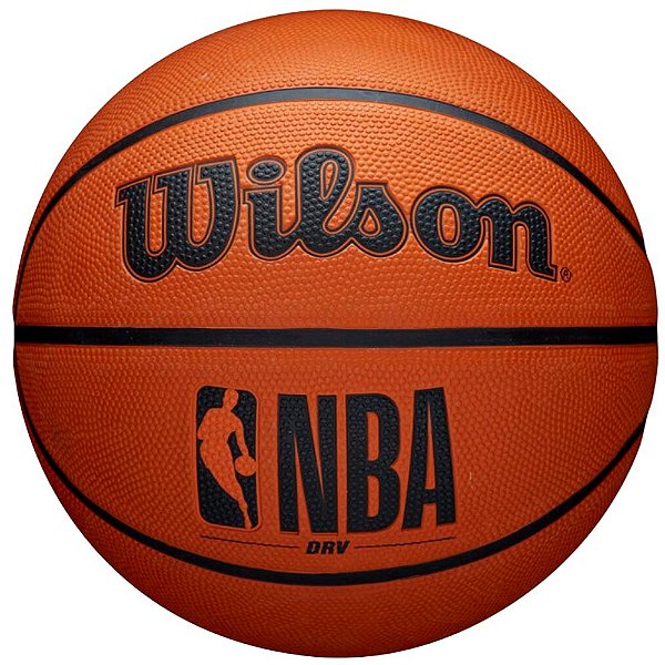 Bola Oficial Basquete Wilson NBA DRV Laranja Preto
