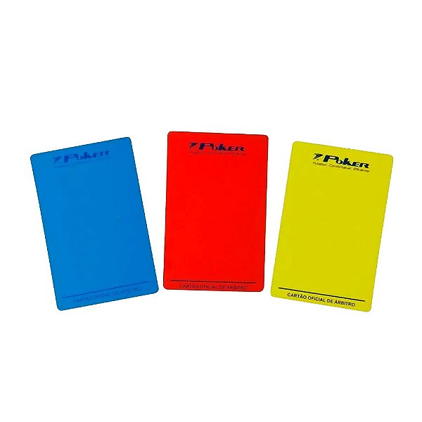 Cartão Poker Árbitro Futsal Oficial