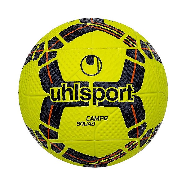 Bola de Futebol Campo Uhlsport Squad Amarelo/Preto/Laranja