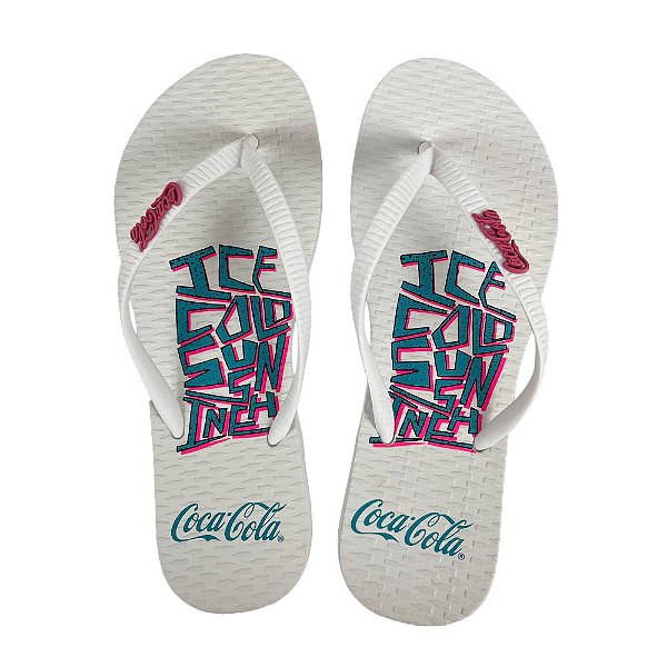 Chinelo Coca Cola Malokai 24/25 CC4380 Feminino Branco Branco
