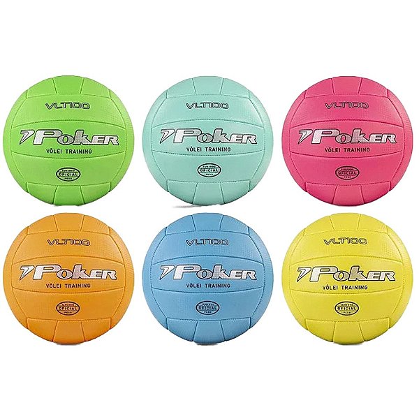 Bola de Vôlei Poker Training VLT 100 PVC Sortida Colors