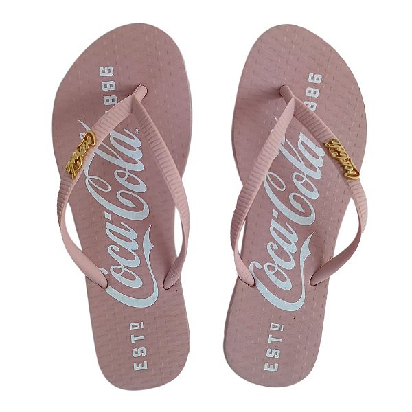 Chinelo Coca Cola 1886 24/25 Feminino Rose Claro