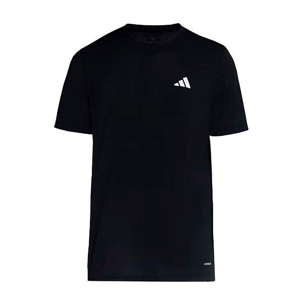 Camisa Adidas The Run Basic Masculina Preto Branco