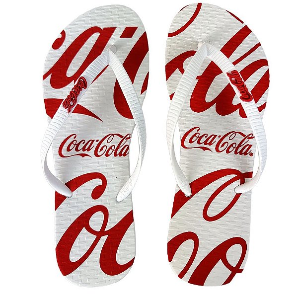 Chinelo Coca Cola Davis 24/25 Feminino Branco Branco