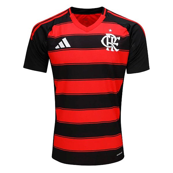 Camisa Oficial Flamengo I 25/26 Masculina Preto Vermelho