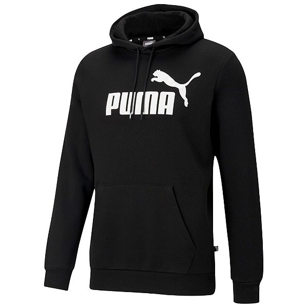 Casaco Puma Essentials Big Logo Masculino Preto Branco