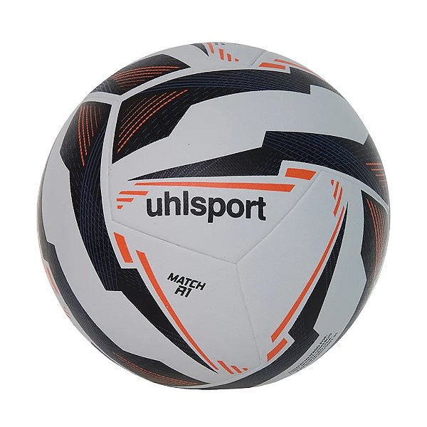 Bola de Futebol Campo uhlsport Match R1 Preto/Vermelho