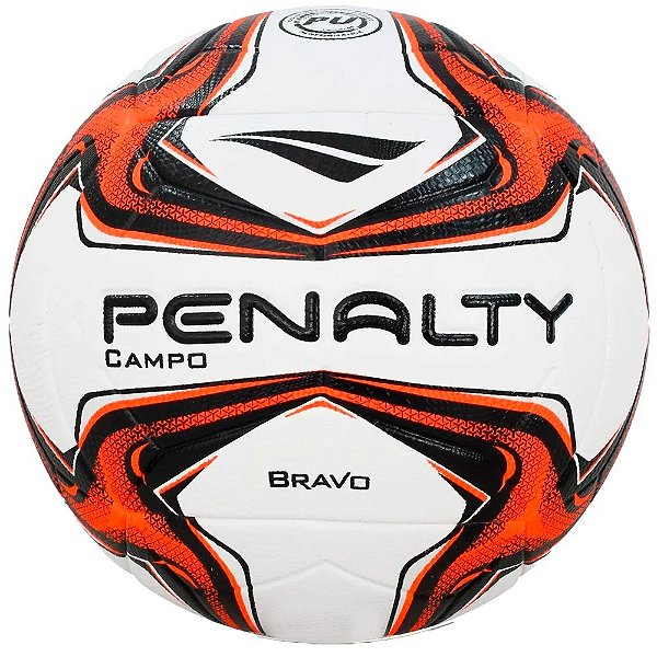 Bola Penalty Campo Bravo XXIV Branco Laranja Preto