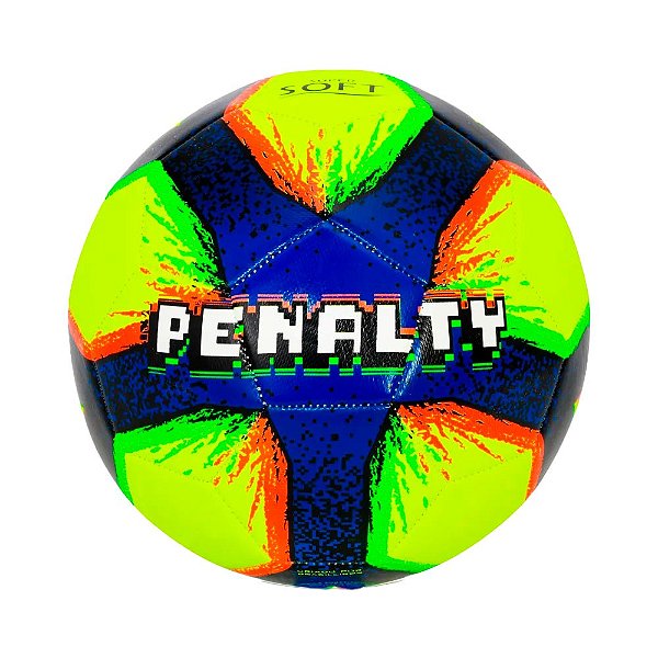 Bola Penalty Campo Giz N4 XXIII Infantil Amarelo Preto Azul