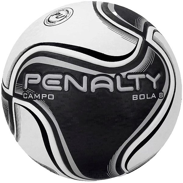 Bola Penalty Campo 8X Preto Branco