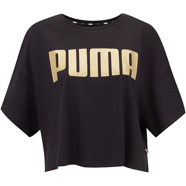 Camiseta Cropped Puma Rebel Fashion